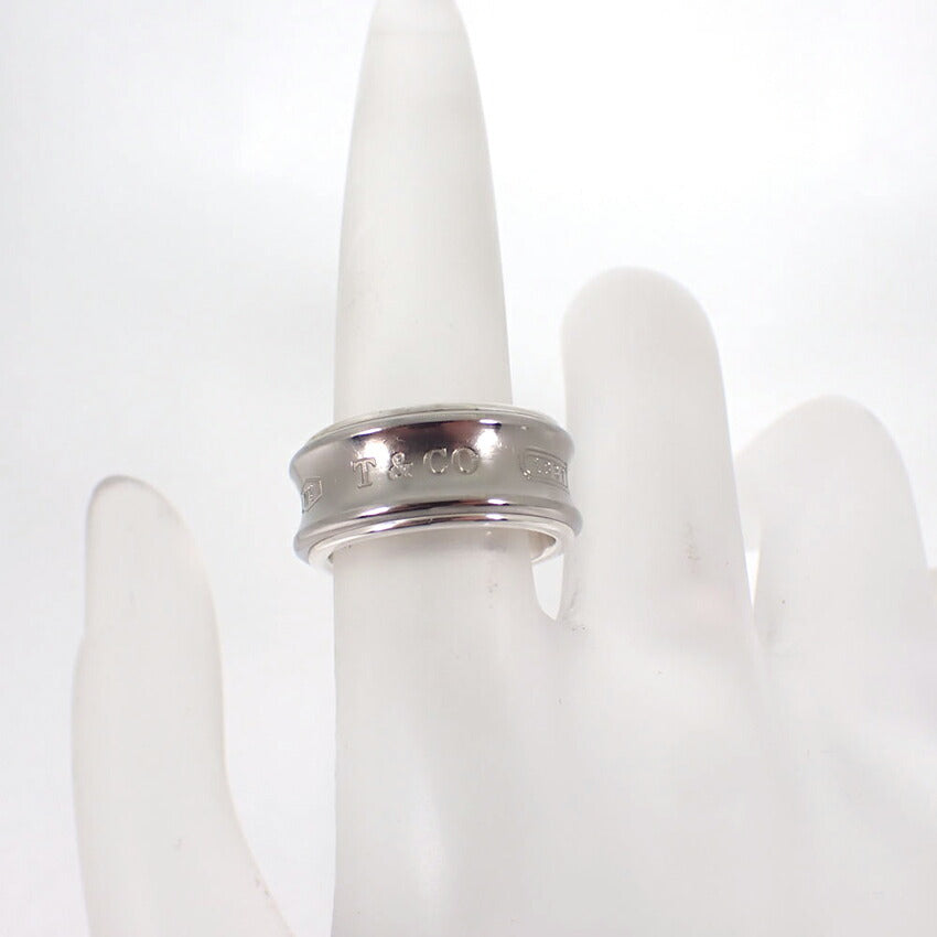 【中古】TIFFANY/ティファニー 925 チタン 1837  リング /8号/j218-9