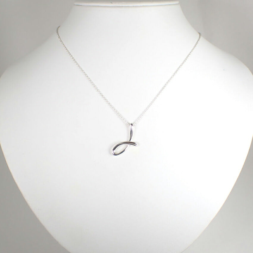 【中古】TIFFANY/ティファニー 925 イニシャル ｌ　ペンダント/ネックレス/j220-10
