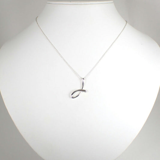 【中古】TIFFANY/ティファニー 925 イニシャル ｌ　ペンダント/ネックレス/j220-10