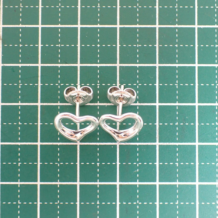 【中古】TIFFANY/ティファニー 925 オープンハート ピアス/j220-2