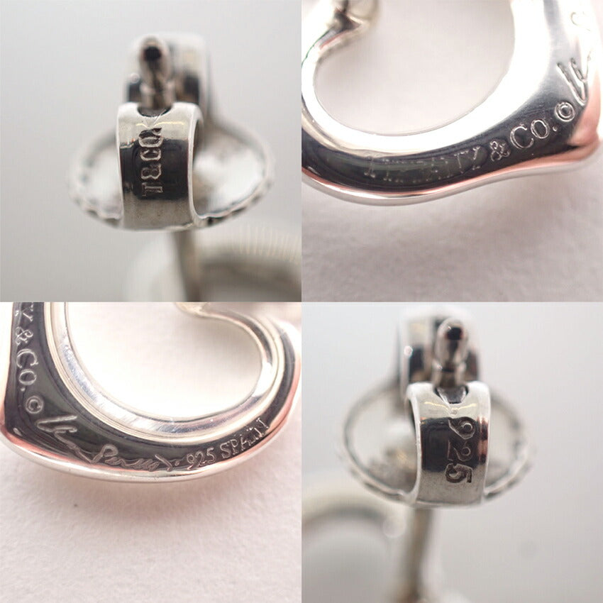 【中古】TIFFANY/ティファニー 925 オープンハート ピアス/j220-2