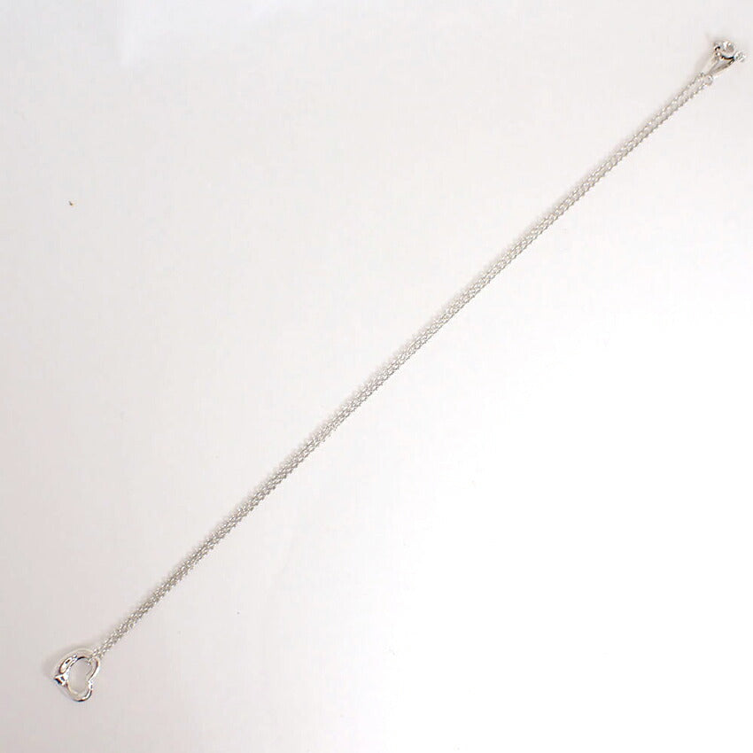 【中古】TIFFANY/ティファニー 925 オープンハート ペンダント/ネックレス/j220-4