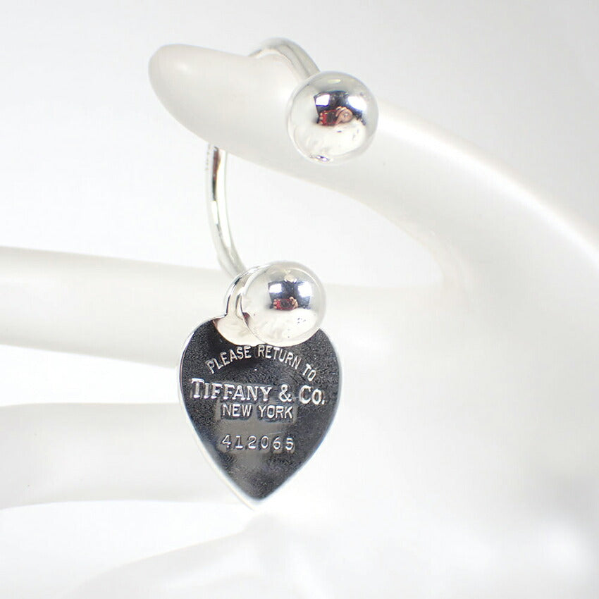 【中古】TIFFANY/ティファニー 925 リターントゥティファニー ハートタグ キーリング/j220-6