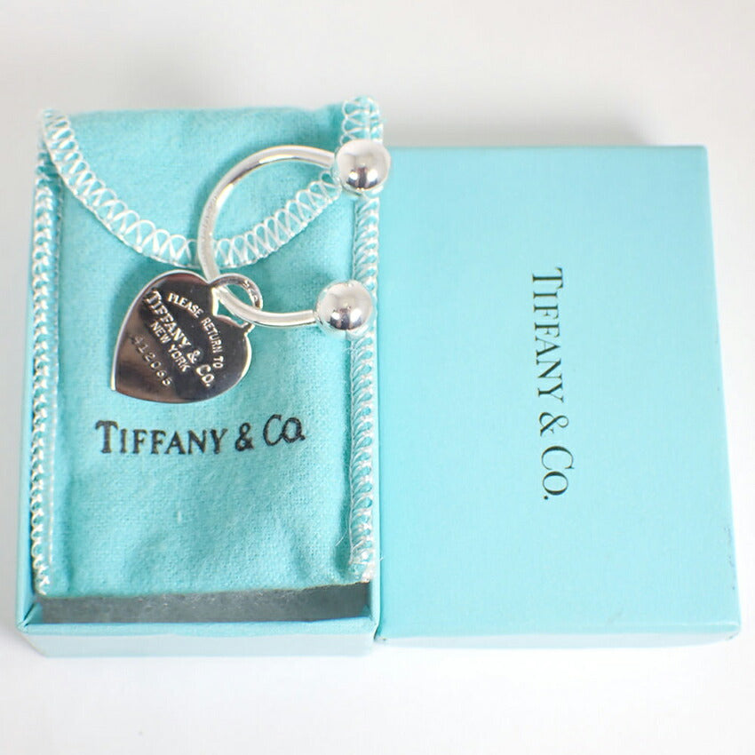 【中古】TIFFANY/ティファニー 925 リターントゥティファニー ハートタグ キーリング/j220-6