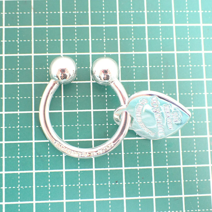 【中古】TIFFANY/ティファニー 925 リターントゥティファニー ハートタグ キーリング/j220-9