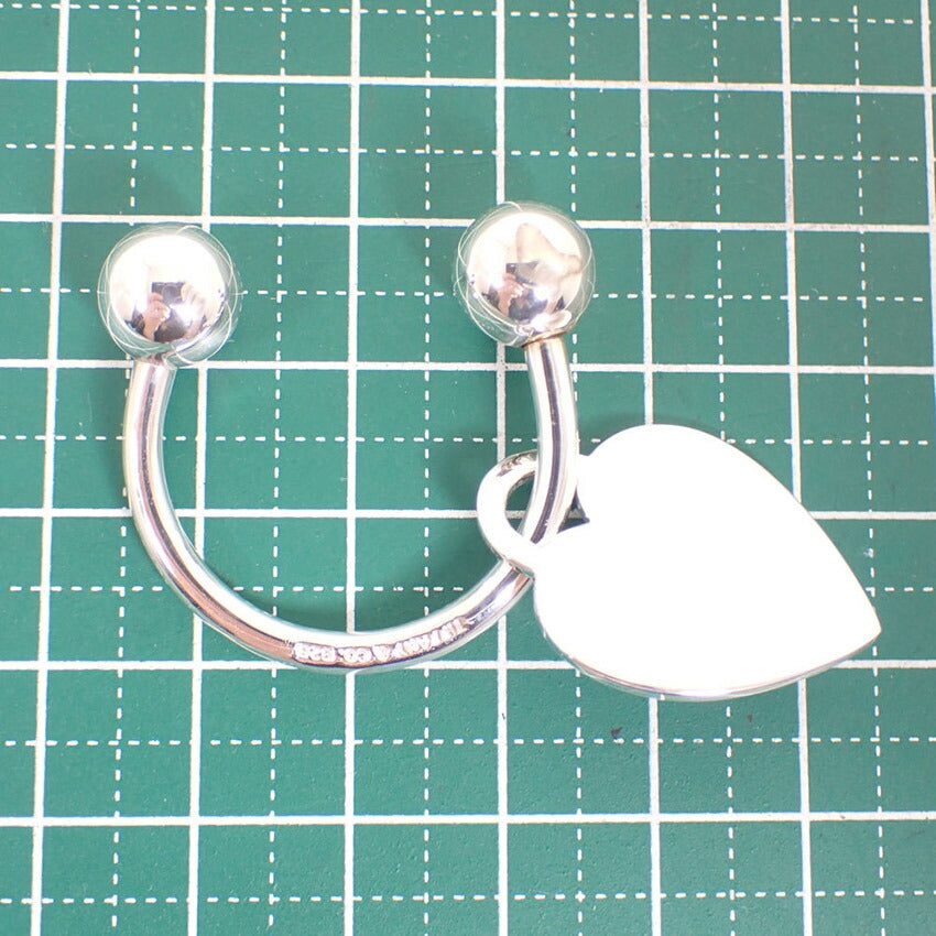 【中古】TIFFANY/ティファニー 925 リターントゥハートタグ キーリング/j221-12