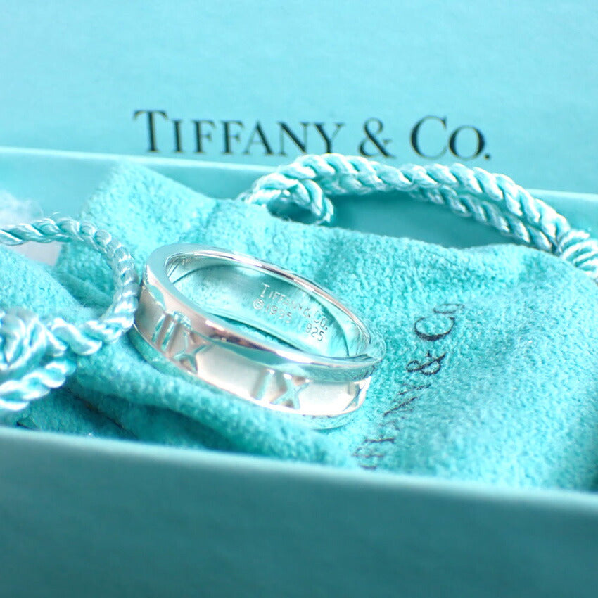 【中古】TIFFANY/ティファニー 925 アトラス リング/16号/j221-2