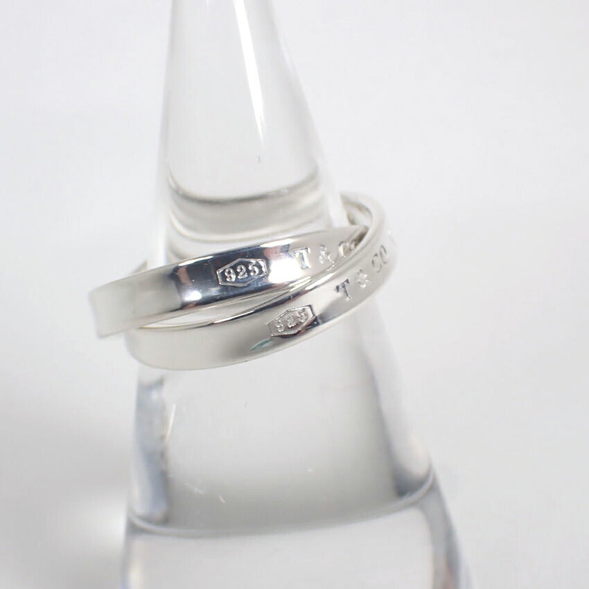 【中古】TIFFANY/ティファニー 925 1837 インターロッキングサークル リング /14号/j221-3
