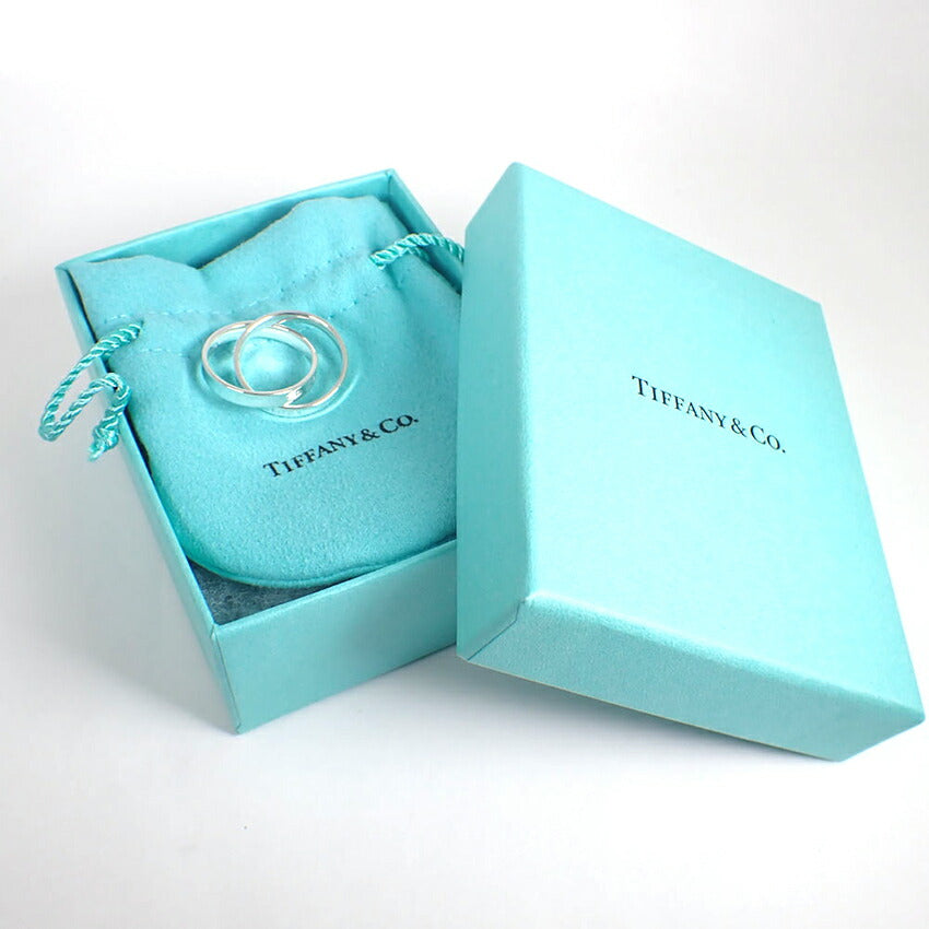 【中古】TIFFANY/ティファニー 925 1837 インターロッキングサークル リング /14号/j221-3