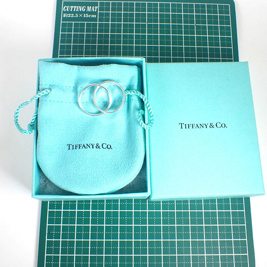 【中古】TIFFANY/ティファニー 925 1837 インターロッキングサークル リング /14号/j221-3