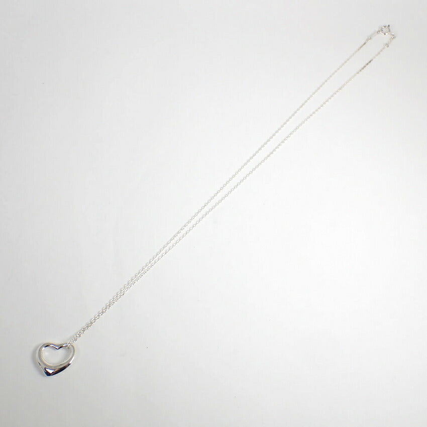 【中古】TIFFANY/ティファニー 925 オープンハート ペンダント/ネックレス/j221-4