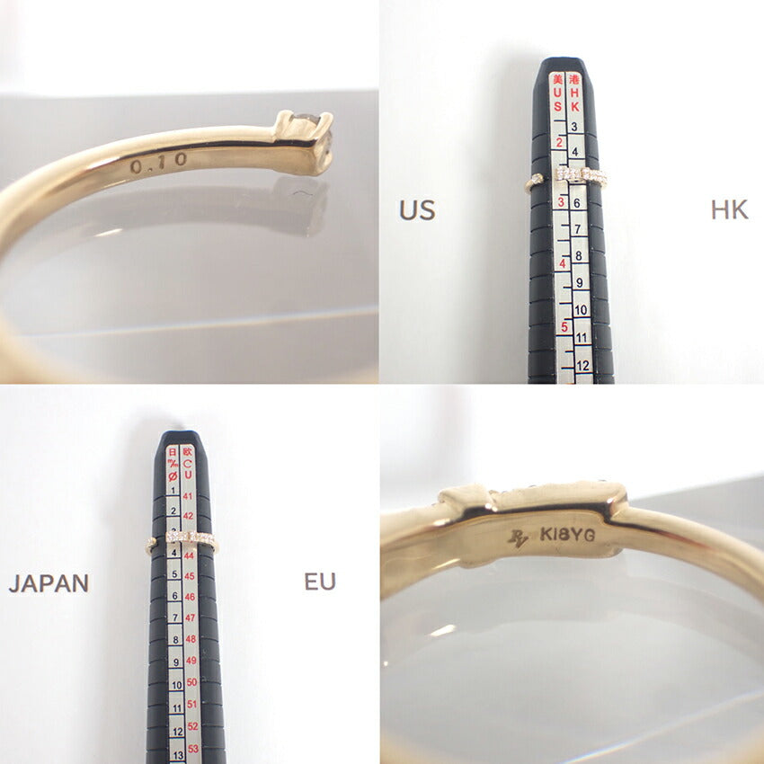 【中古】Ponte Vecchio/ポンテヴェキオ K18 ダイヤモンド リング /3号/j221-5