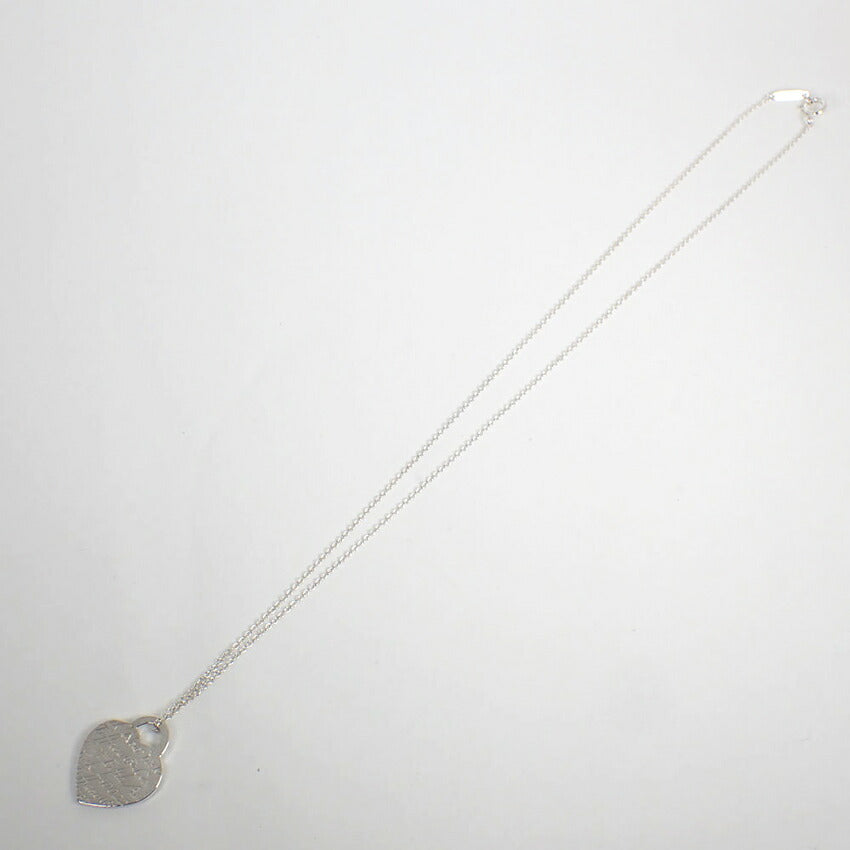 【中古】TIFFANY/ティファニー 925 ノーツハート ペンダント/ネックレス/j221-7