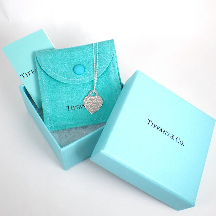【中古】TIFFANY/ティファニー 925 ノーツハート ペンダント/ネックレス/j221-7