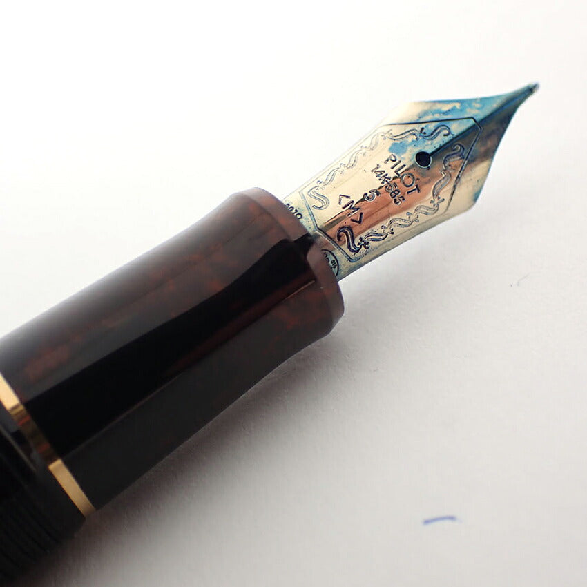 PILOT/パイロット 万年筆 カスタム74　樹脂×ペン先14K　ブラック×ゴールド/j224-10