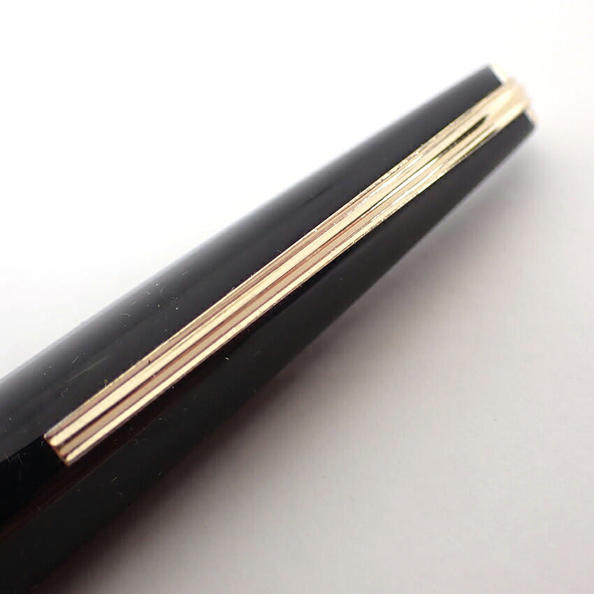 PLATINUM/プラチナ 万年筆　樹脂×ペン先18K　ブラック×ゴールド/j224-12