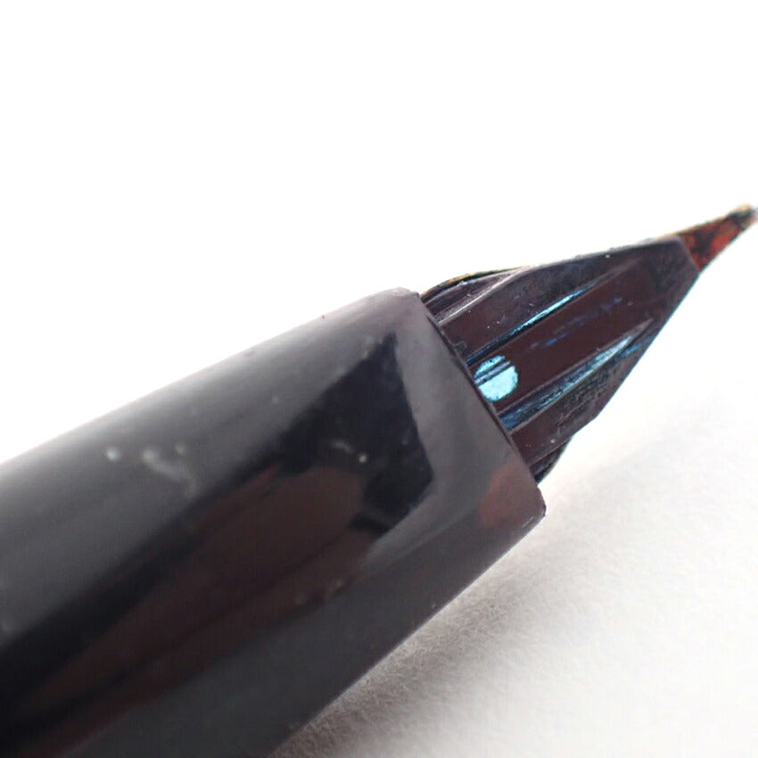 PLATINUM/プラチナ 万年筆　樹脂×ペン先18K　ブラック×ゴールド/j224-7