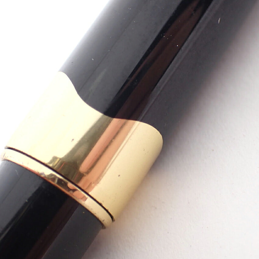 PLATINUM/プラチナ 万年筆　樹脂×ペン先18K　ブラック×ゴールド/j224-7