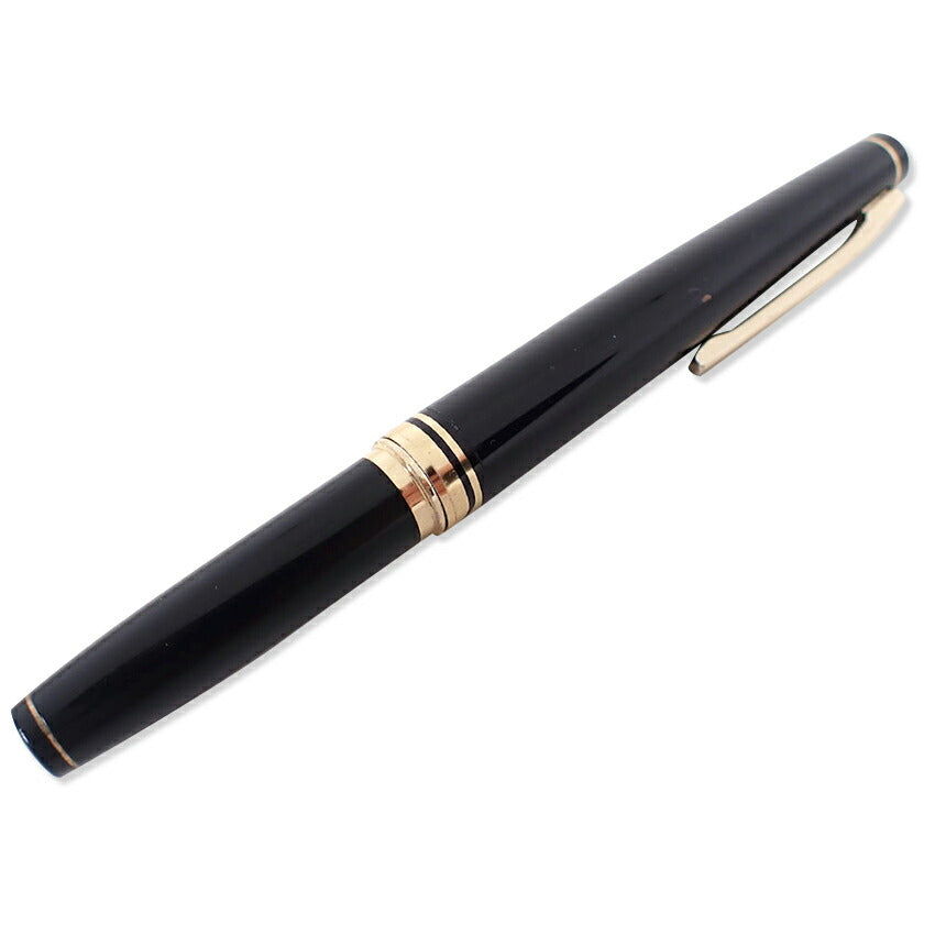 PLATINUM/プラチナ 万年筆　樹脂×ペン先18K　ブラック×ゴールド/j225-5