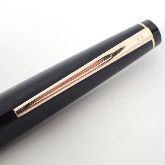 PLATINUM/プラチナ 万年筆　樹脂×ペン先18K　ブラック×ゴールド/j225-5