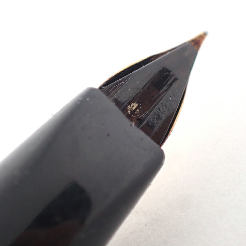PLATINUM/プラチナ 万年筆　樹脂×ペン先18K　ブラック×ゴールド/j225-5