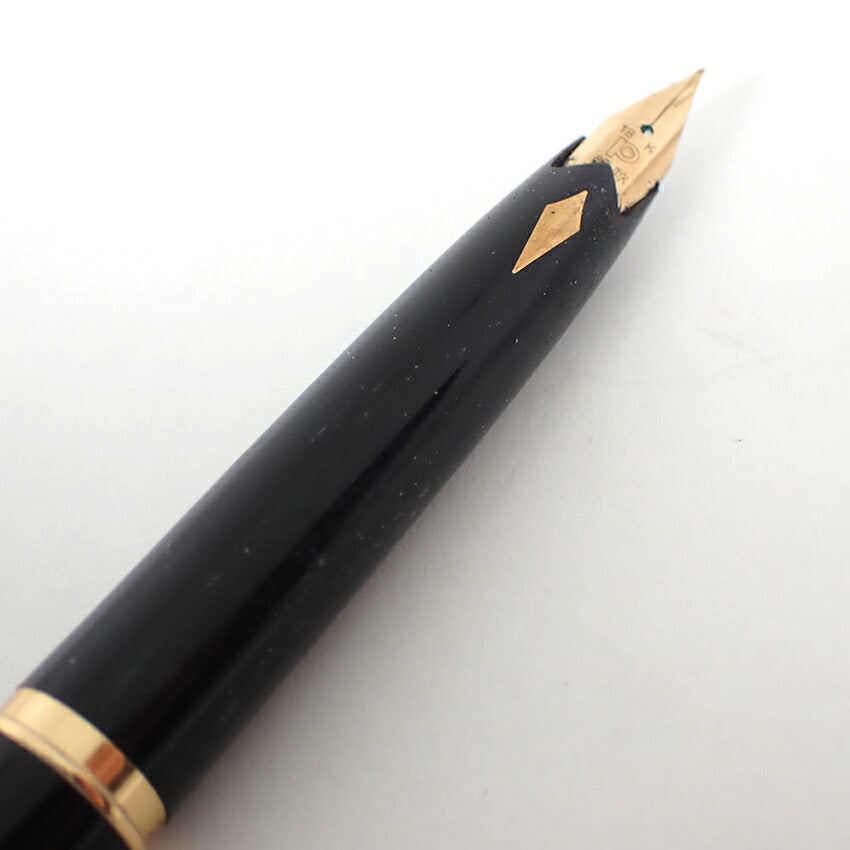PLATINUM/プラチナ 万年筆　樹脂×ペン先18K　ブラック×ゴールド/j225-7