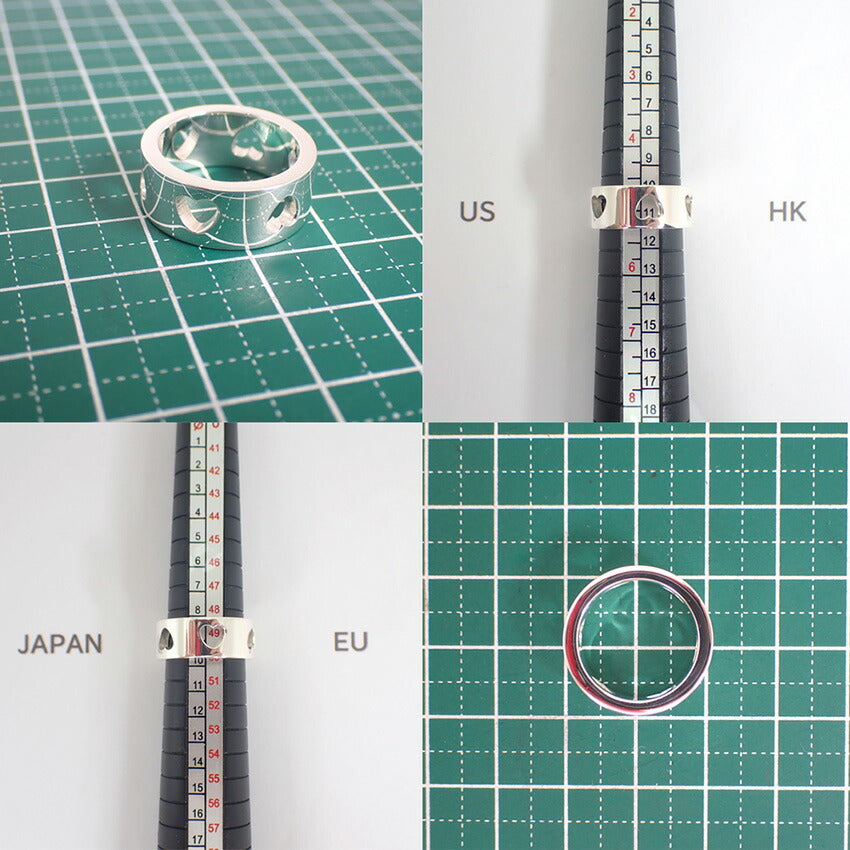 【中古】TIFFANY/ティファニー 925 ハート 型抜き  リング/9.5号/j226-1