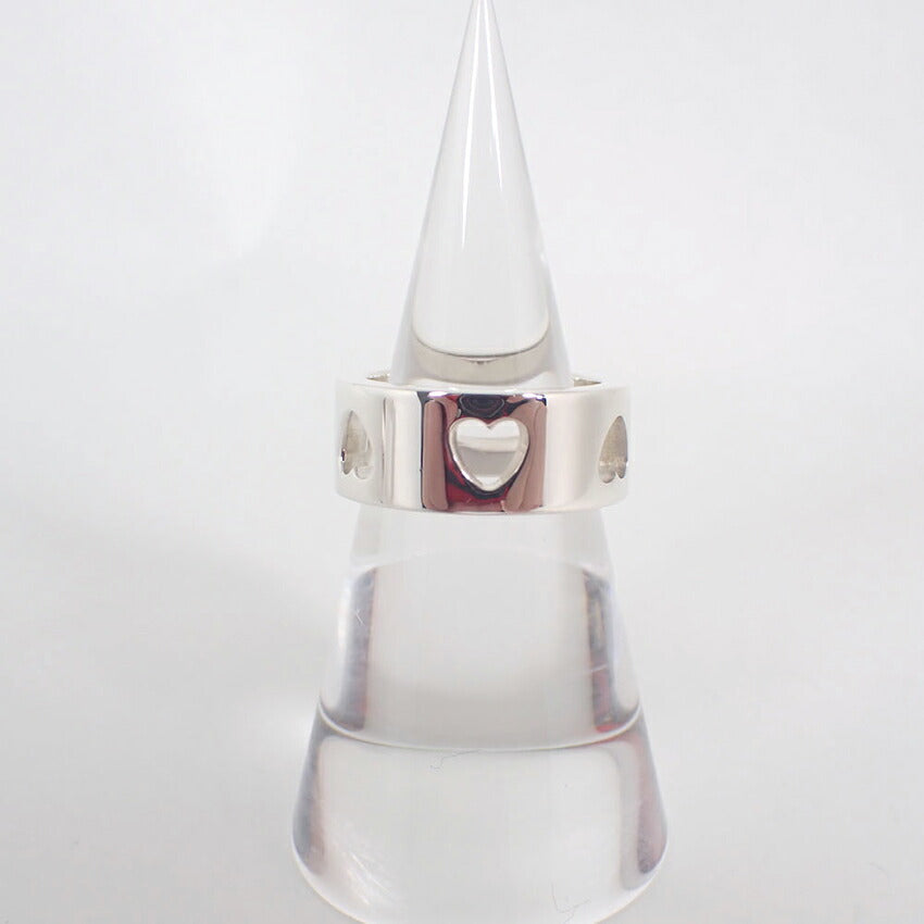 【中古】TIFFANY/ティファニー 925 ハート 型抜き  リング/9.5号/j226-1