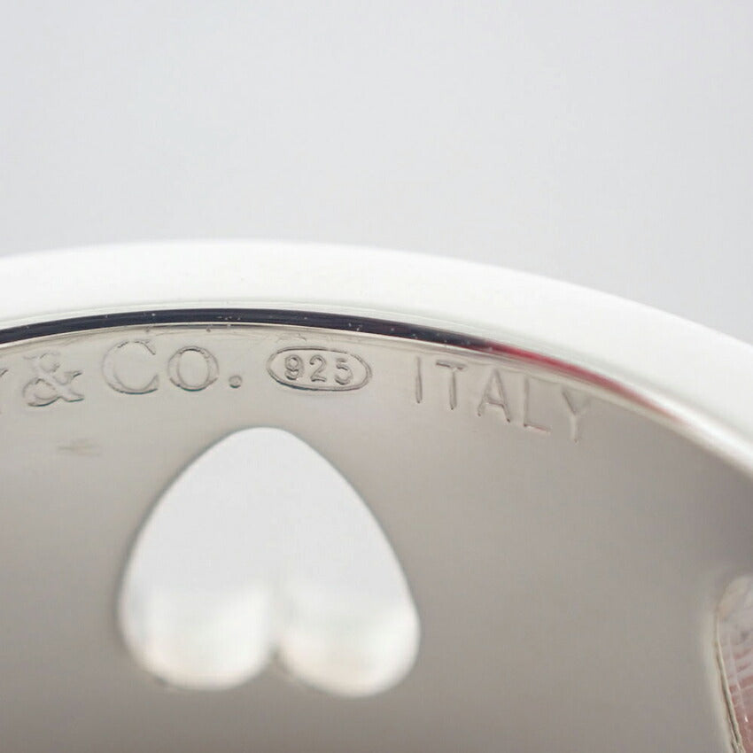 【中古】TIFFANY/ティファニー 925 ハート 型抜き  リング/9.5号/j226-1