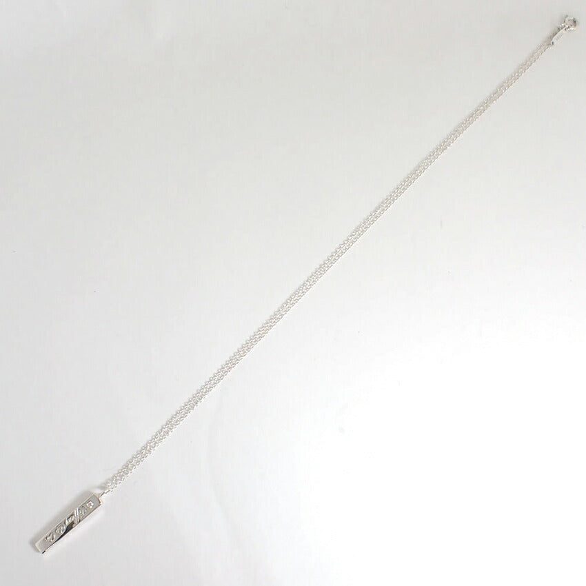 【中古】TIFFANY/ティファニー 925 ダイヤ/1pc ロゴバー ペンダント/j226-2