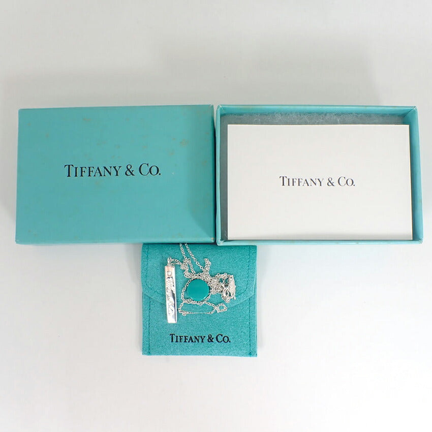 【中古】TIFFANY/ティファニー 925 ダイヤ/1pc ロゴバー ペンダント/j226-2