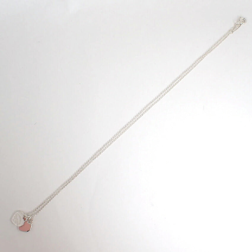 【中古】TIFFANY/ティファニー 925 リターントゥ ダブルハートタグ ピンク ネックレス/j226-3