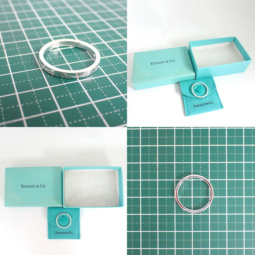 【中古】TIFFANY/ティファニー 925 ノーツ ナロー リング /17.5号/j226-4