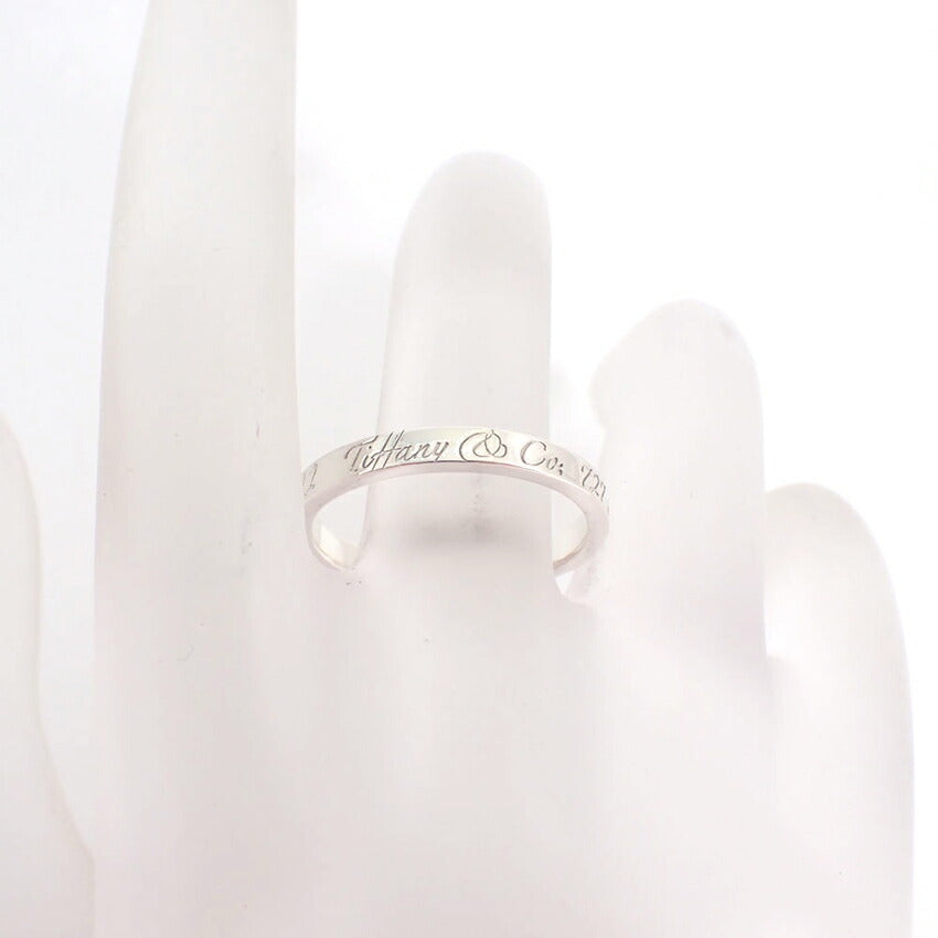 【中古】TIFFANY/ティファニー 925 ノーツ ナロー リング /17.5号/j226-4