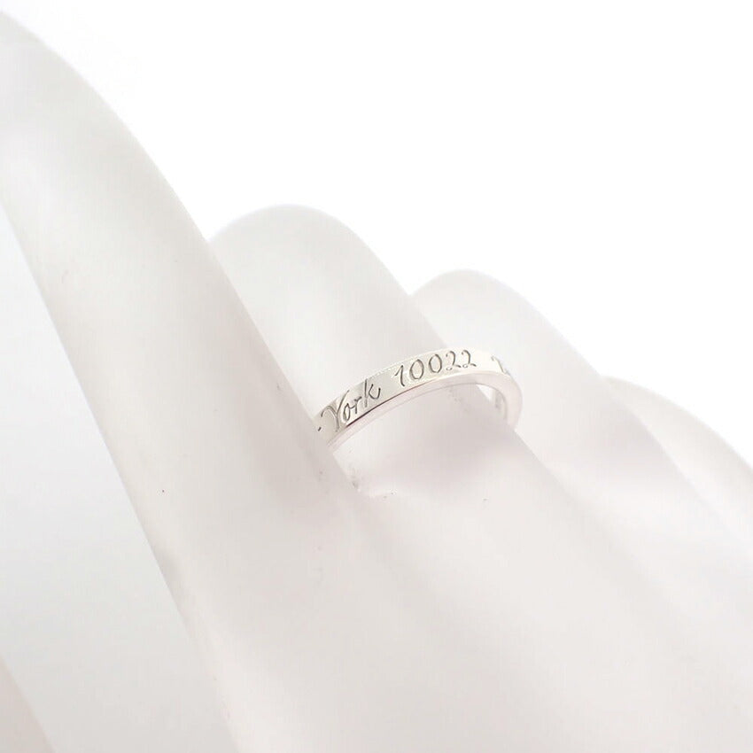 【中古】TIFFANY/ティファニー 925 ノーツ ナロー リング /17.5号/j226-4