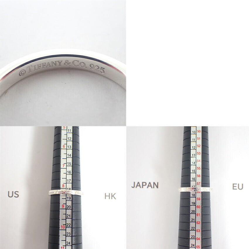 【中古】TIFFANY/ティファニー 925 ノーツ ナロー リング /17.5号/j226-4