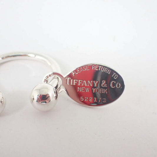 【中古】TIFFANY/ティファニー 925 リターントゥティファニー オーバルタグ キーリング/j226-8