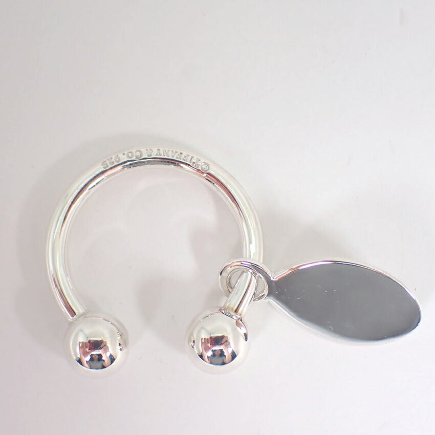 【中古】TIFFANY/ティファニー 925 リターントゥティファニー オーバルタグ キーリング/j226-8