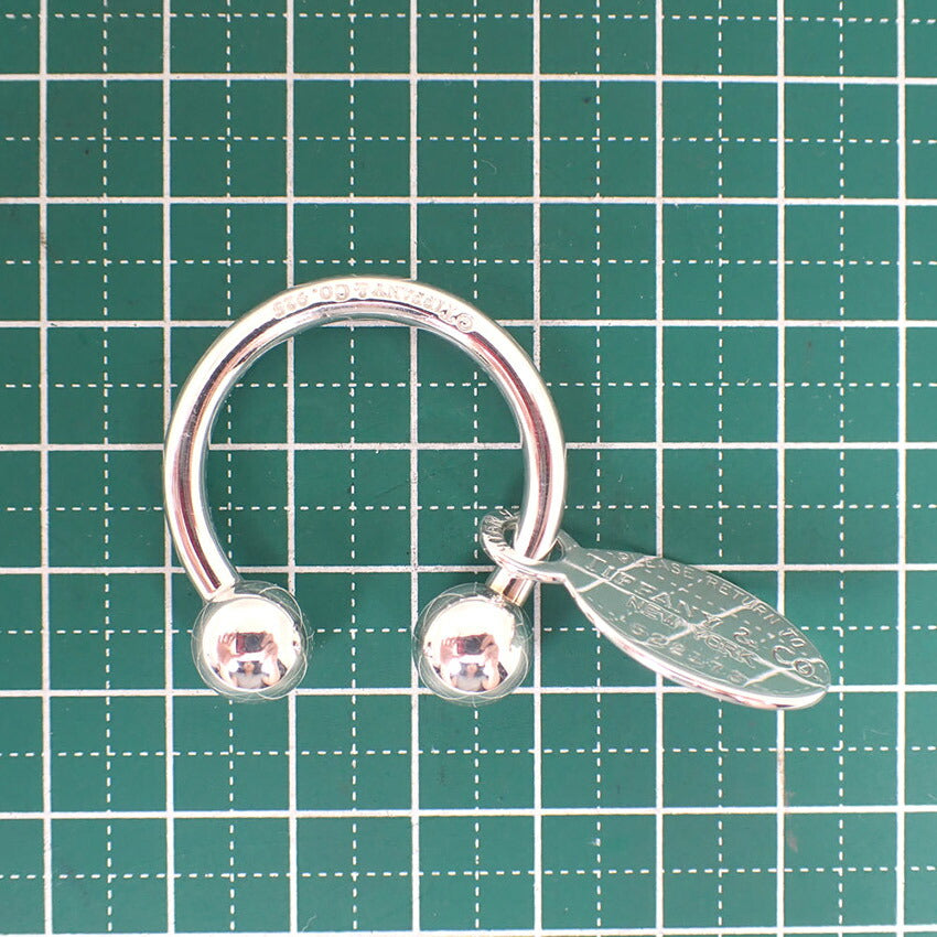 【中古】TIFFANY/ティファニー 925 リターントゥティファニー オーバルタグ キーリング/j226-8