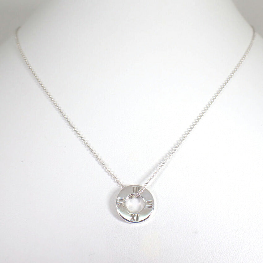 【中古】TIFFANY/ティファニー 925 オープンアトラス サークル ペンダント/ネックレス/j226-9