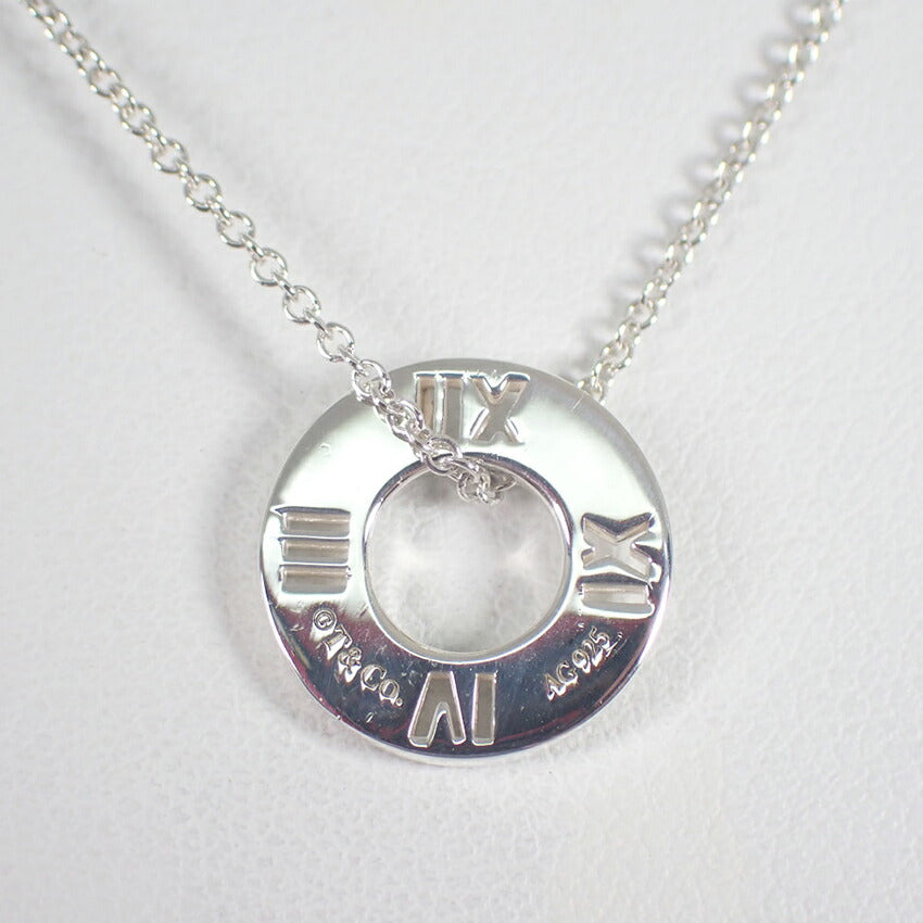 【中古】TIFFANY/ティファニー 925 オープンアトラス サークル ペンダント/ネックレス/j226-9
