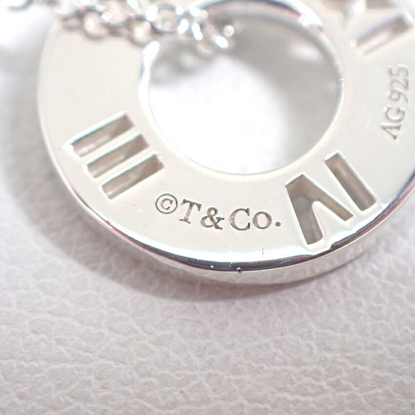 【中古】TIFFANY/ティファニー 925 オープンアトラス サークル ペンダント/ネックレス/j226-9
