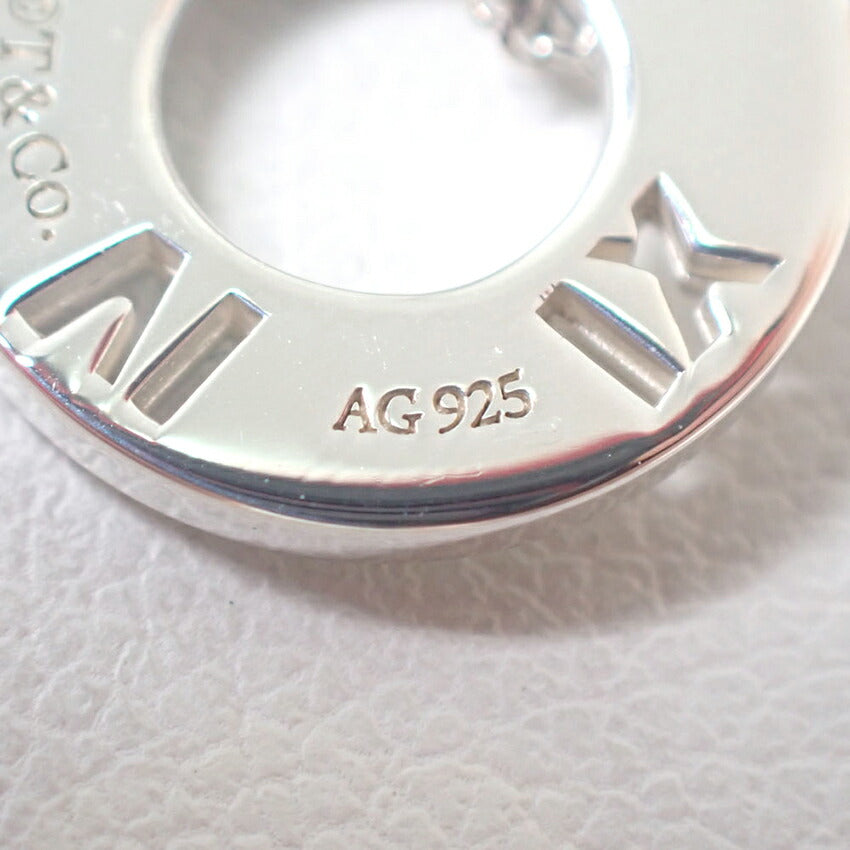 【中古】TIFFANY/ティファニー 925 オープンアトラス サークル ペンダント/ネックレス/j226-9
