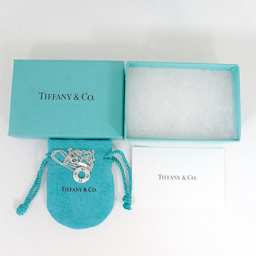 【中古】TIFFANY/ティファニー 925 オープンアトラス サークル ペンダント/ネックレス/j226-9