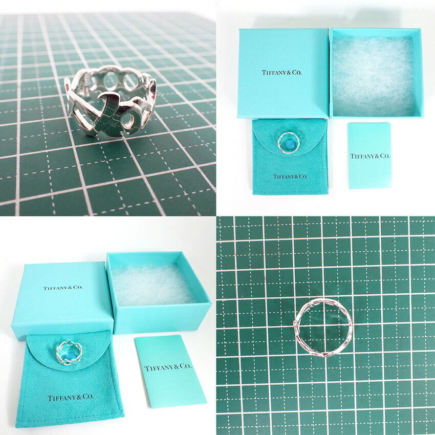 【中古】TIFFANY/ティファニー 925 パロマ・ピカソ ラブ＆キス エタニティリング /10号/j227-10