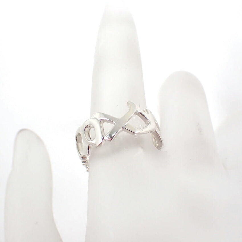 【中古】TIFFANY/ティファニー 925 パロマ・ピカソ ラブ＆キス エタニティリング /10号/j227-10