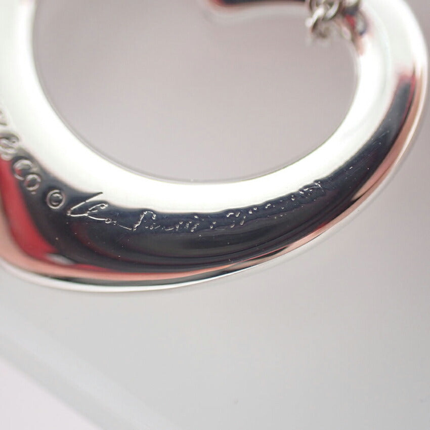 【中古】TIFFANY/ティファニー 925 オープンハート ペンダント/ネックレス/j227-5