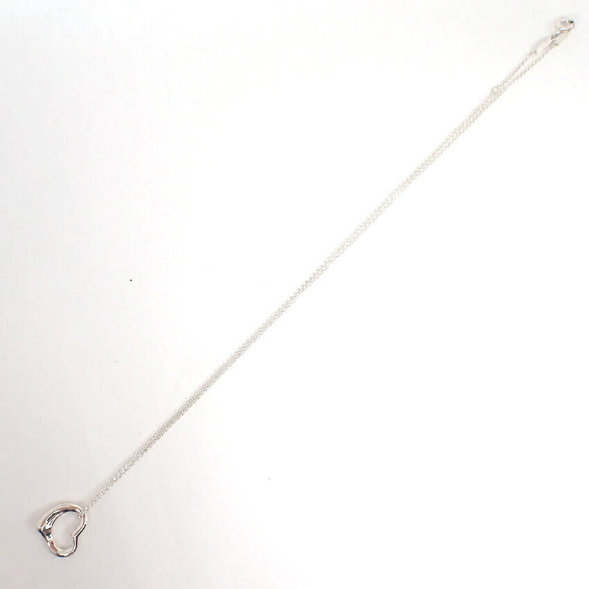 【中古】TIFFANY/ティファニー 925 オープンハート ペンダント/ネックレス/j227-5