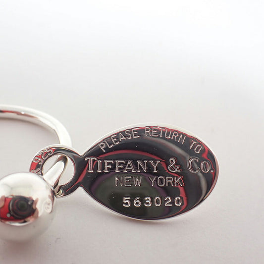【中古】TIFFANY/ティファニー 925 リターントゥティファニー オーバルタグ キーリング/j227-9