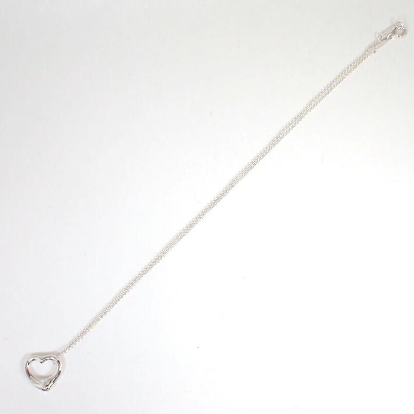 【中古】TIFFANY/ティファニー 925 オープンハート ペンダント/ネックレス/j228-10